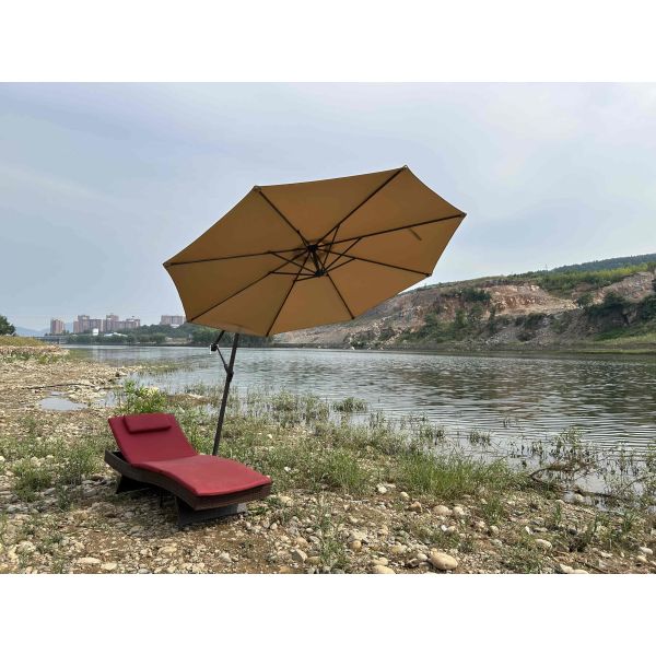 Shade Cantilever Outdoor Garden Parasol Patio Umbrellas Lounge Chair 11 Foot 12 Foot 13 Foot