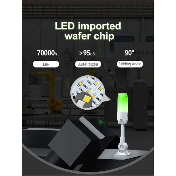 Feu de signalisation à tour lumineuse DC 24V, abat-jour en PC, indicateur d'alarme et de signalisation d'avertissement