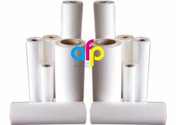 1020mm X 100m Matte Lamination Roll , 75 Mic Bopp Thermal Lamination Film