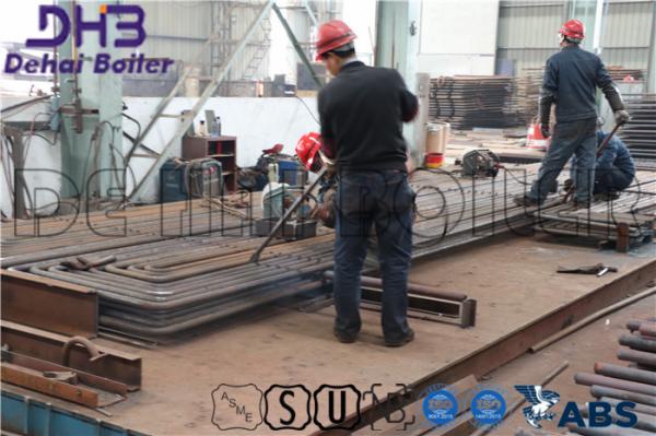 Front Wall Boiler Reheat Coil , Reheat System Absorb Heat Energy