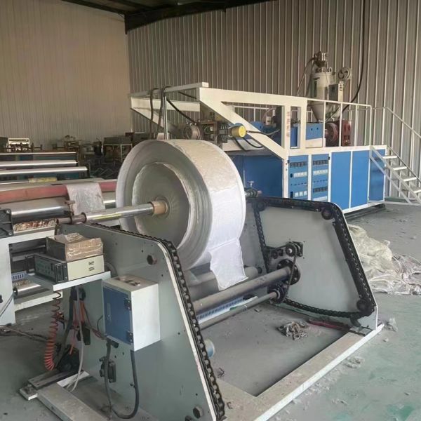 1.6M Second Hand Container Bag Tarpaulin Geo Textiles Plastic Bag Extrusion Coating Machine