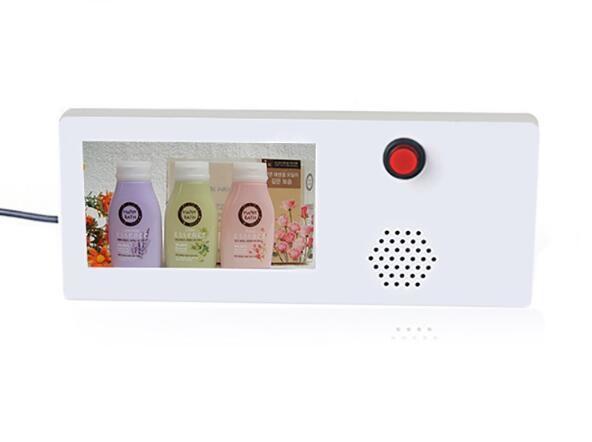 4.3 inch HD LCD pos screen Shelf Talker Screen LCD AD player With Built-in Push Button & Shelf Mount