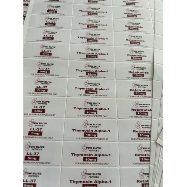 Selank 5mg small vials 2 3 ml glass bottle peptide labels