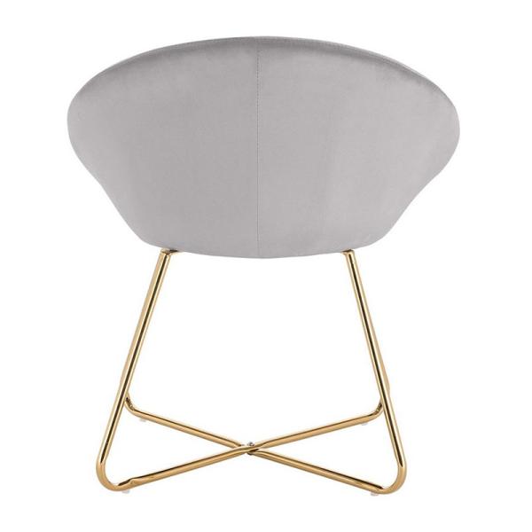 Wear Resisting Artificial Leather Dining Room Chairs Metal Leg Luxurious Style