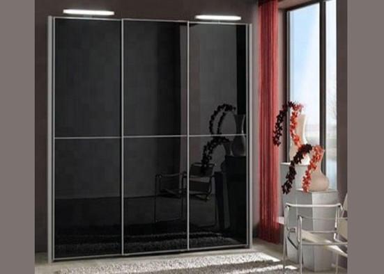 Black Tinted Mirror Glass 4mm Thickness , High Reflection Decorative Tinted Glass