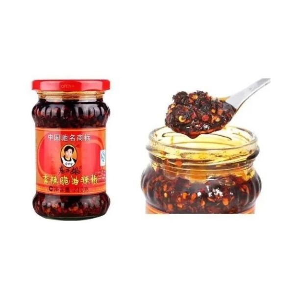 Blended Laoganma CHILLI SAUCE with CHILI RED OIL FERMENTED CHICKEN SOYBEAN Flavor