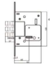 Standard Mortise Lock Replacement , Bathroom Mortise Bolt Lock Body Eco - Friendly