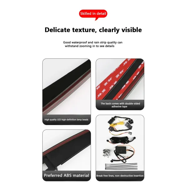 Para el Tesla Model Y 3 a través de la luz trasera Dinámica de la luz trasera de la franja de actualización y modificación Decoración M3 Y