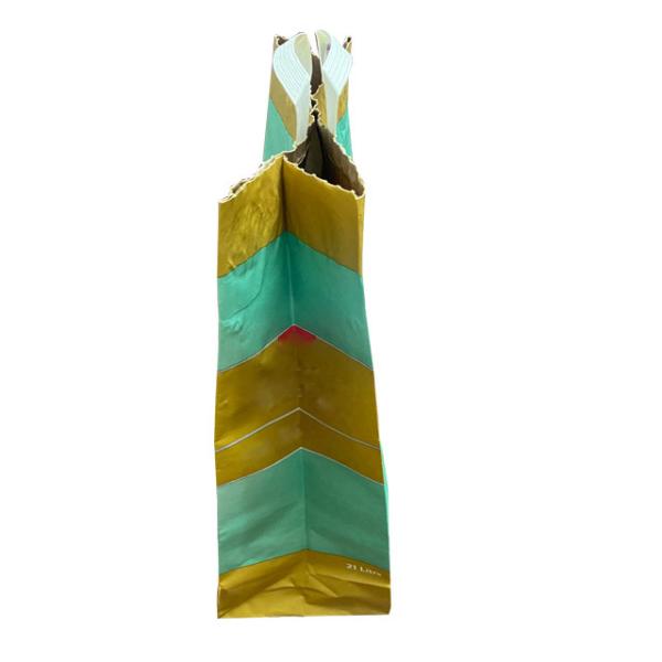 O empacotamento de papel do papel de Cat Litter Bags Handle Kraft de 7 cores ensaca a boca aberta