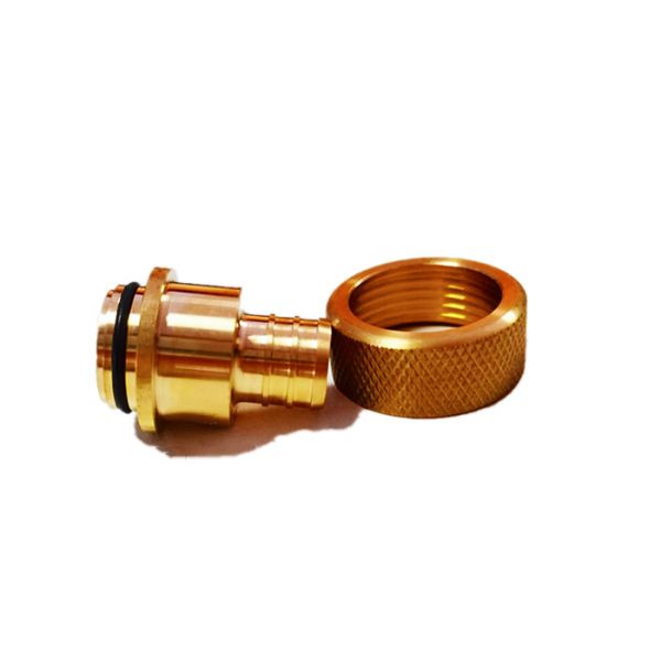 Male thread Lead Free Brass Fitting For Pipe Using CNC