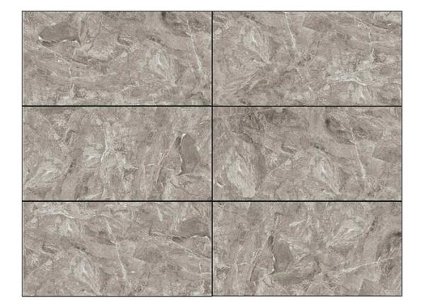 Honed Finish Porcelain Rectangular Ceramic Floor Tile Grey Color Metamorphic Rocks Look