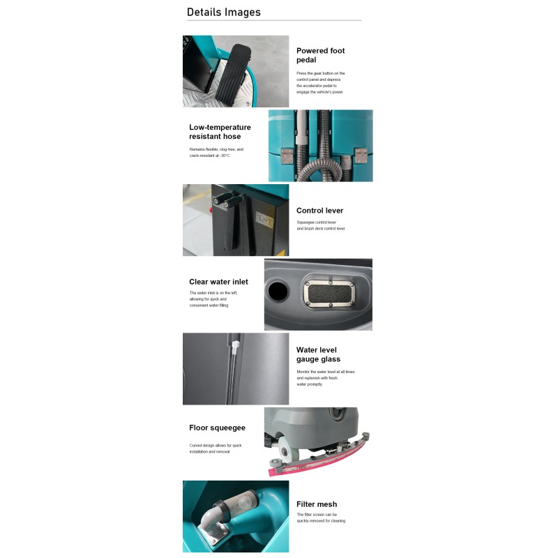 Factory Wholesale Floor Scrubber Tile Cleaning Machine Concrete Scrubber Floor Scrubber Drier for Warehouse