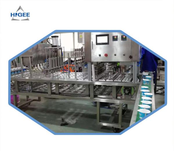 Stainless Steel 5Kw Automatic Bottle Filling Machine For Yogurt Filling