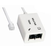 KUNCAN RJ11 ADSL Splitter 2-Port Modem Filter White ABS