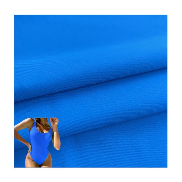 Elastane Sports Wear Lycra Fabric 81% Nylon 19% Spandex Four Way Stretch Knitted
