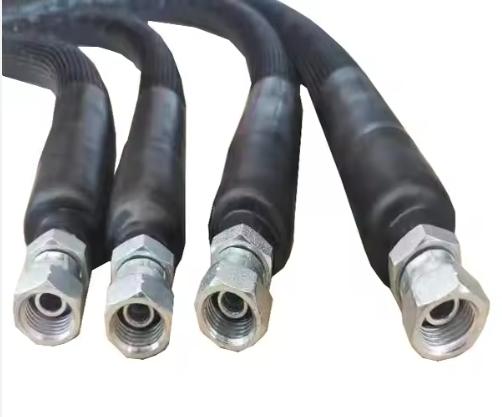 DN8 1M longitud 160 grados termoeléctricas calentadas mangueras de fusión en caliente con accesorios BSPP / JIC para la transferencia de betún