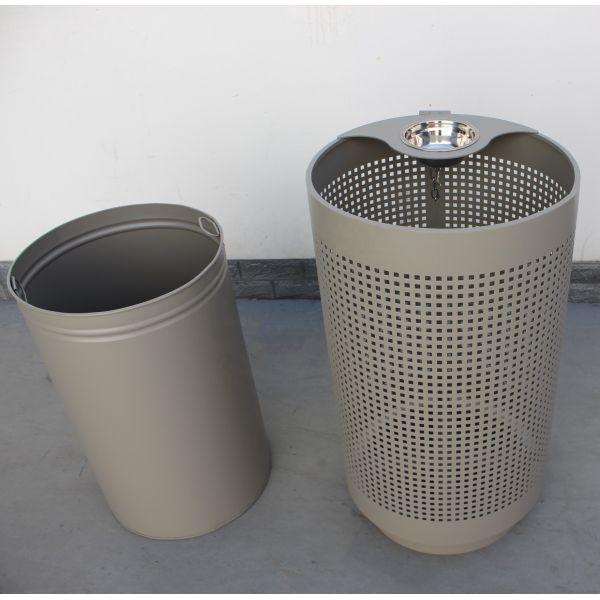 Публичные 120-литровые мусорные баки, устойчивые 32-литровые стальные мусорные баки.