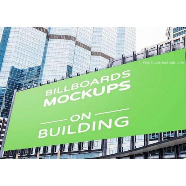 Fireproof Aluminum Composite Sign Panel Sheet , PVDF Coated Aluminum Sign Board 4x8