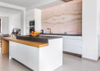 buffets en bois naturels de buffets blancs modernes de lustre de 15mm modernes