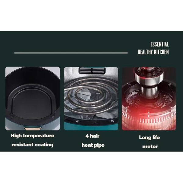 One Touch Digital Control Air Fryer No Oil Needed Perfect for Party Plastic Home-appliance