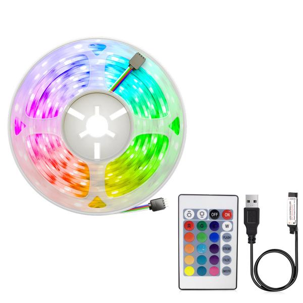 Flexible USB 5V Decoration Lighting Remote Controller Ribbon Lamp Festival Party Bedroom TV Backlight Waterproof LED Light Strip