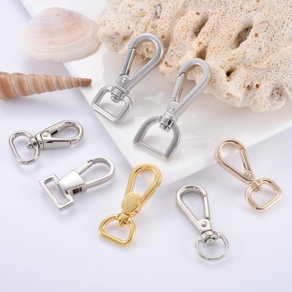 Custom Metal Swivel Snap Hook Buckle Handbag Accessories for User-Friendly Style