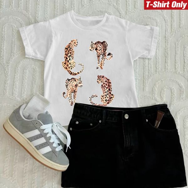 Personalized Animal Print  Women T Shirts  Summer Short Sleeve Womens Shirt