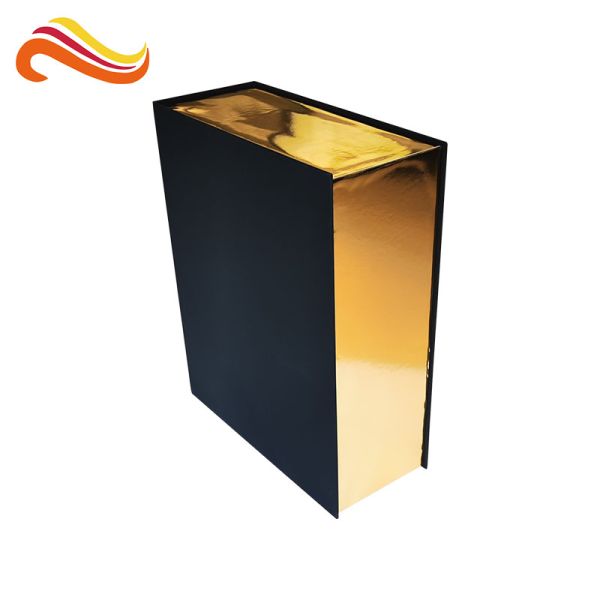 Bookshape Black Color Decorative Cardboard Gift Boxes Paper Material 1000g Greyboard