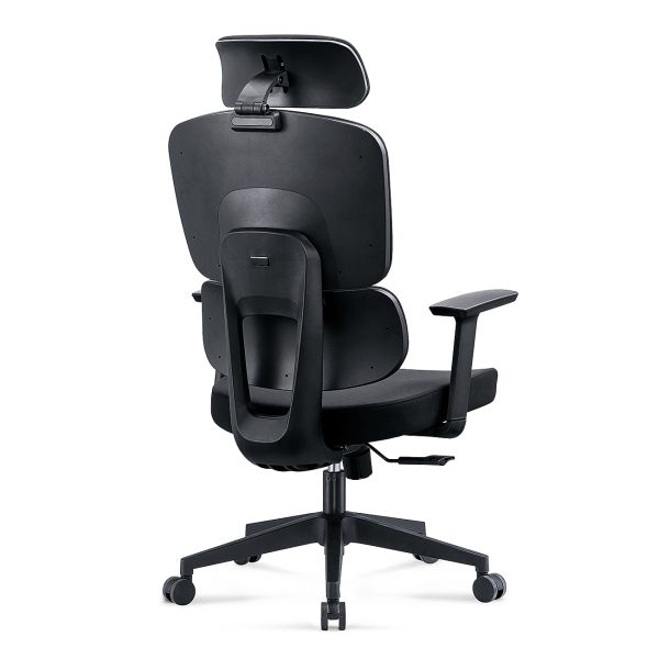 PP Fiber Frame Gaming Mesh Racing Office Chair All Black Cool Design For Big Person