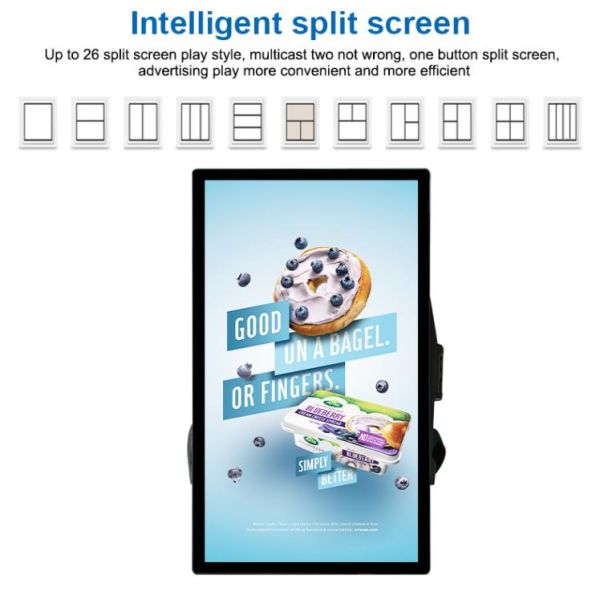 Игрок мобильный Lcd афиши рюкзака 21,5 цифров дюйма портативный рекламируя