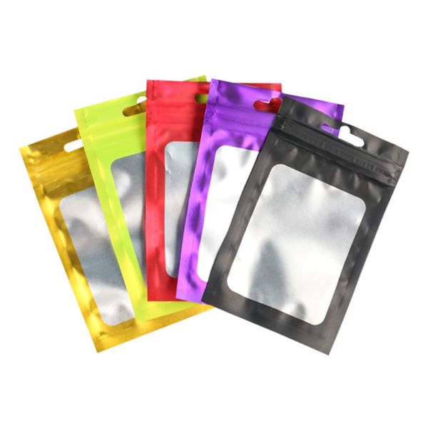 Small Colorful Degradable Aluminum Ziplock Foil Pouch For Product Packaging