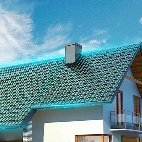 最大ヒューズ電流 25A BIPV 50W 赤色ソーラーフロア屋根タイル Topcon モノセル フラットガラスタイル ソーラー屋根用 カーブタイル (住宅用)