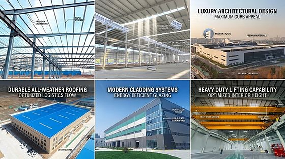 Fire Resistant / Seismic Resistant Steel Frame Construction Durable Steel Frame Buildings