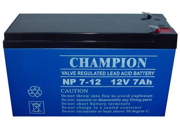 China Champion Battery  12V7Ah NP7-12 Lead Acid AGM Battery VRLA Battery, SLA Battery
