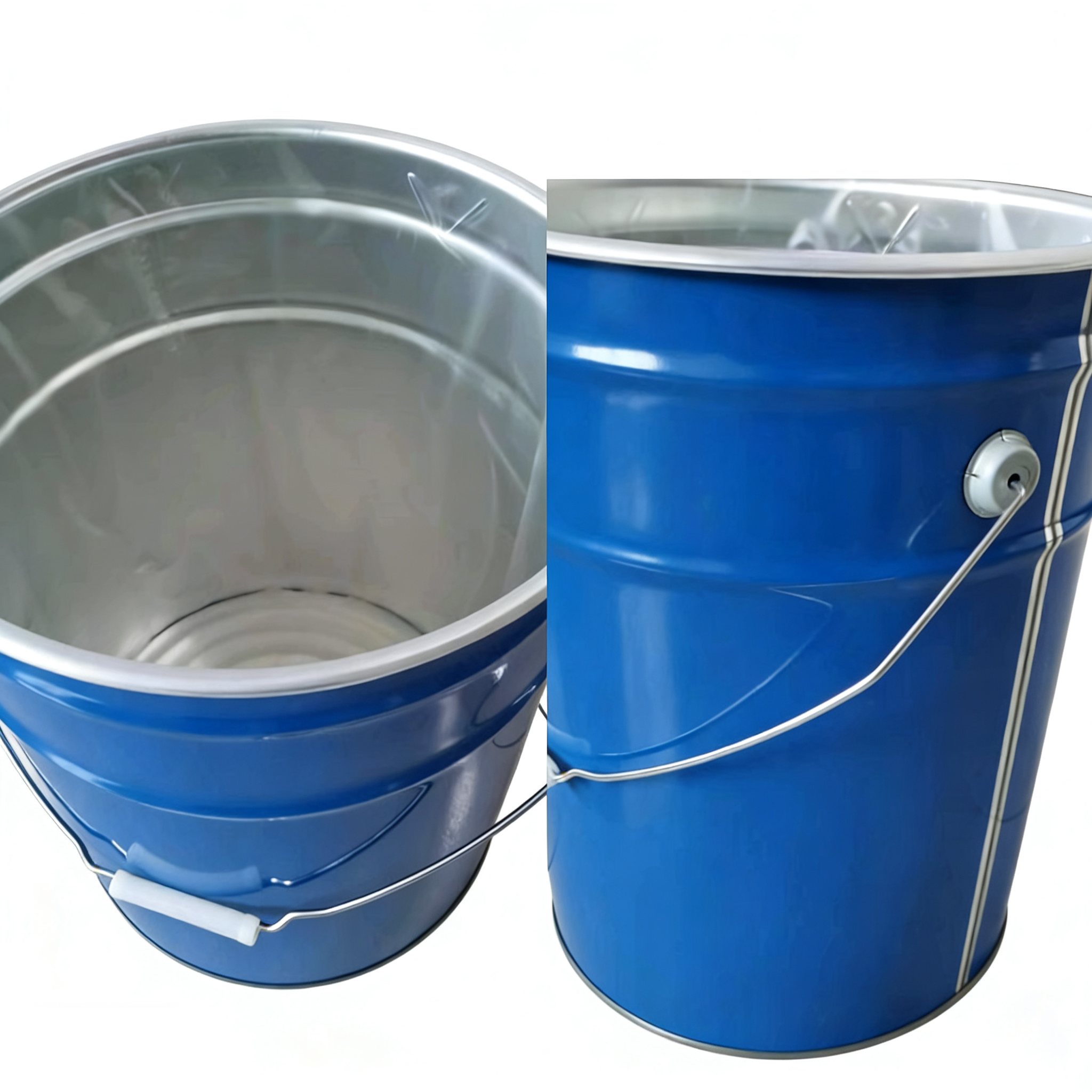 Custom LDPE Transparent Round Bottom Plastic Drum Liners Bags