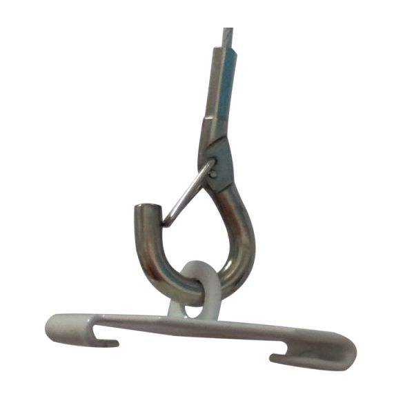 Oblong T-Bar Clips,white Suspended Ceiling Clip, T Bar Clips for Use for Attaching Track Lighting Power Track to Drop Ceiling