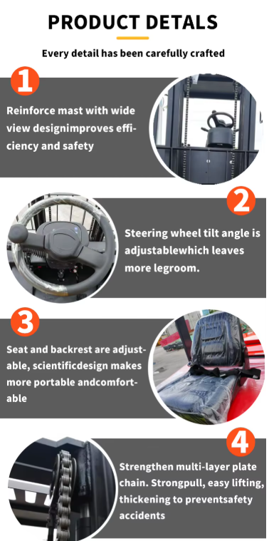 Heavy Duty Diesel Forklift for Ports & Terminals Corrosion Resistant High Stability