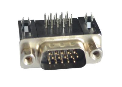 Resistência de contato máxima reta masculina personalizada do conector do SUB do DB D de 15 Pin
