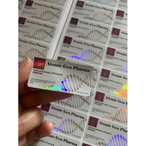 Tets e 250mg laser materail 10ml glass bottle labels