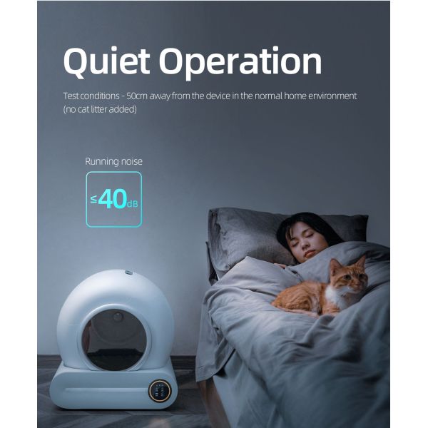 9L inodoro inteligente para gatos PP PS caja de basura de limpieza propia inteligente 900ml