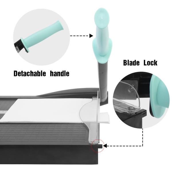 Tamaño de corte A4/330x320mm Cortador manual de papel de escritorio para necesidades de corte de trabajo pesado