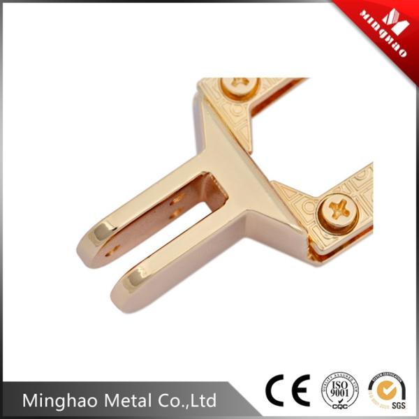 Fancy black 26.3*52.25mm square zinc alloy metal accessories