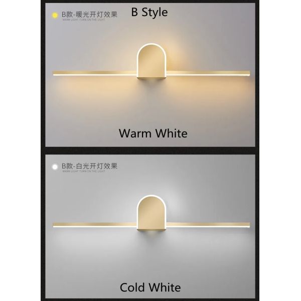 Golden Mekup Lighting Bathroom lamps Large L 80 60 40cm Mirror Front Light(WH-MR-92)