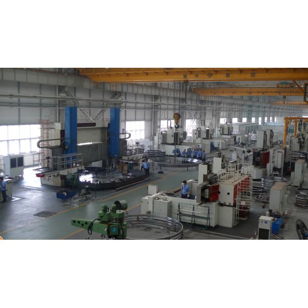 Three Row Pole Industrial Turntable Bearings , Komatsu PC650 Ball Bearing Slewing Ring