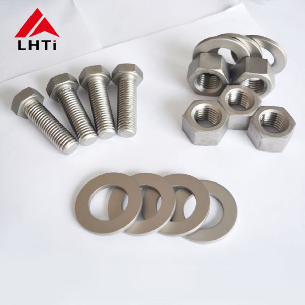 Gr2 M14 Titanium Hex Nuts Titanium Flat Washers DIN125