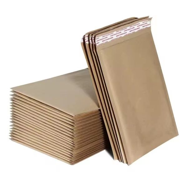 Sacos de bolhas de 155 gm castanho Kraft 12x16 Bolhas de Mailer Embalagem protetora