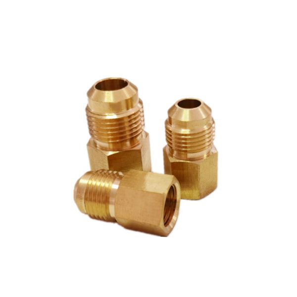3/8 Fllare * 1/2 NPT Male Thread Brass Tube Fitting Brass Reducing Nipple