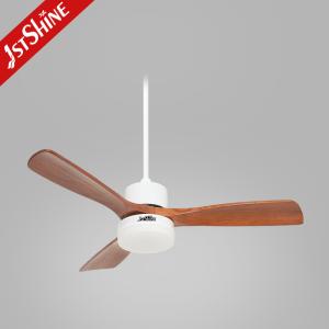 Ventilador de teto de quarto de baixo perfil com luz e controle remoto