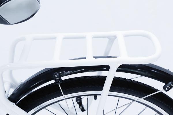 White Water Proof  Electric City Bike With Fender,250w 36v, 7 speed , front suspemsion