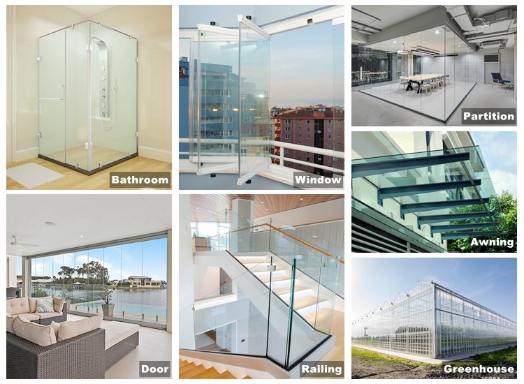 More laminated glass application cases Низкожелезное изогнутое закаленное ламинированное стекло для лифта